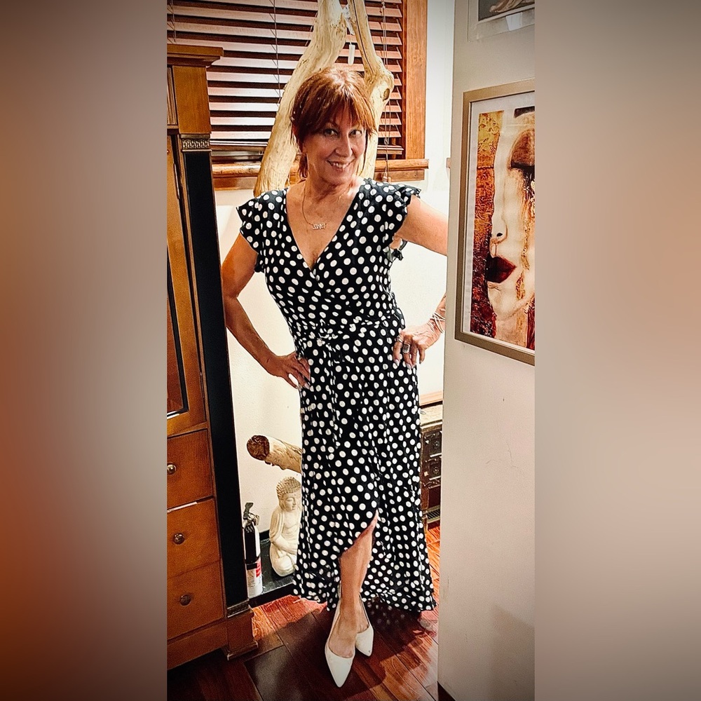 STUNNING POLKA DOT DRESS NWT - Picture 3 of 6